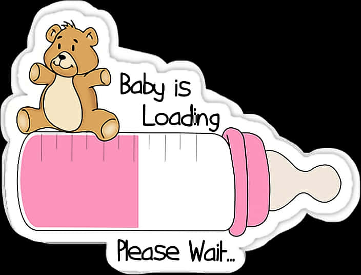 Baby Loading Progress Sticker PNG image