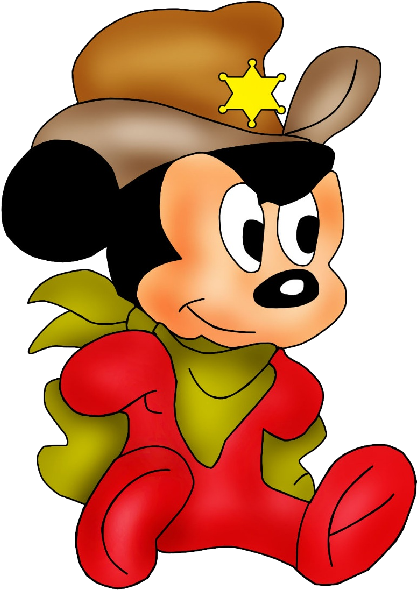 Baby Mickey Cowboy Hat PNG image