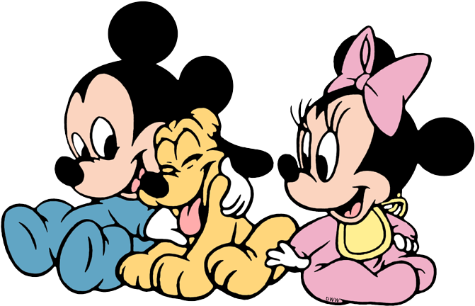 Baby Mickeyand Friends PNG image