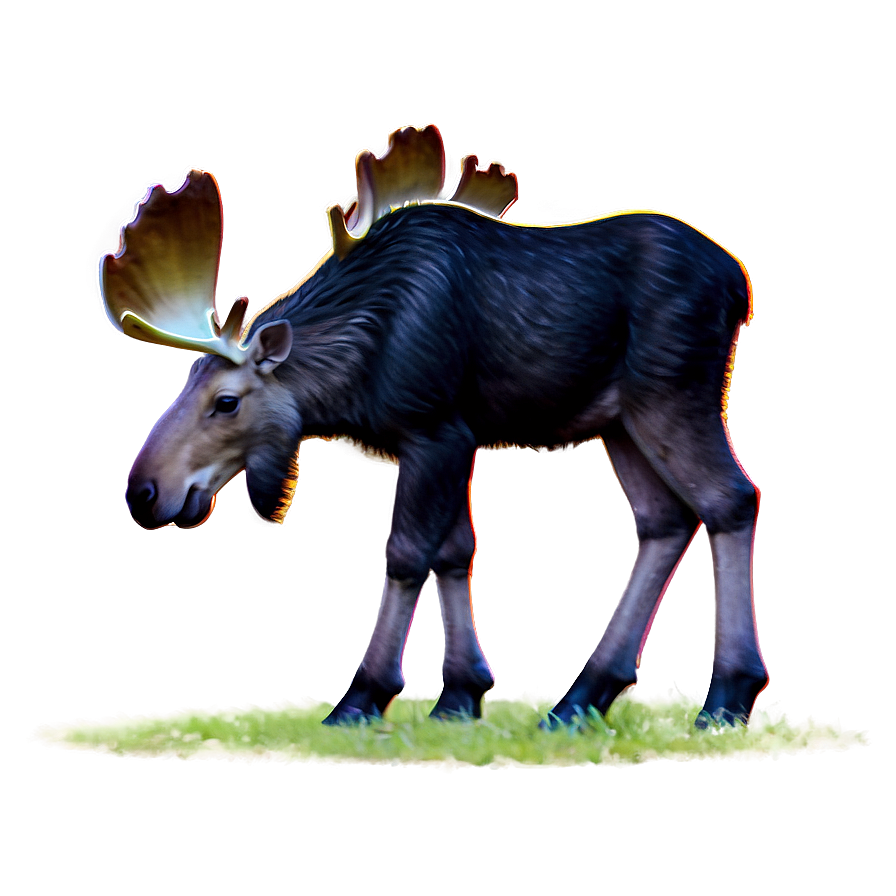 Baby Moose Cuteness Png 05242024 PNG image