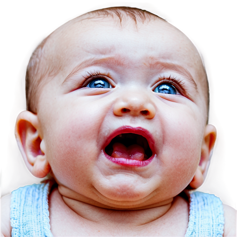 Baby Open Mouth Crying Png 06212024 PNG image