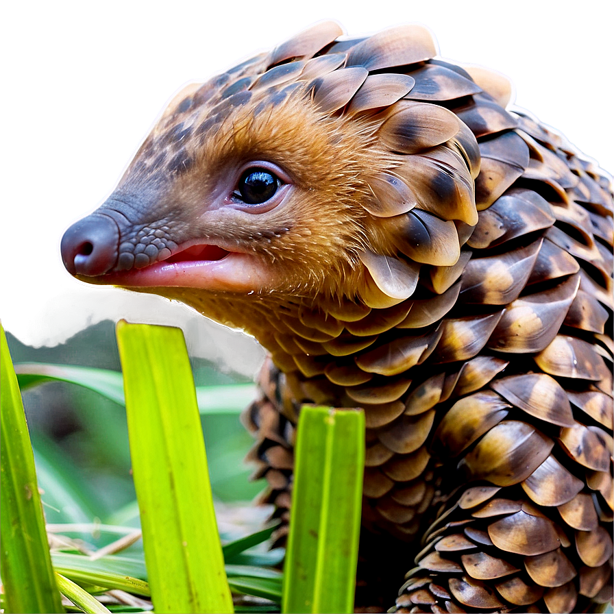 Baby Pangolin In Habitat Png 06212024 PNG image