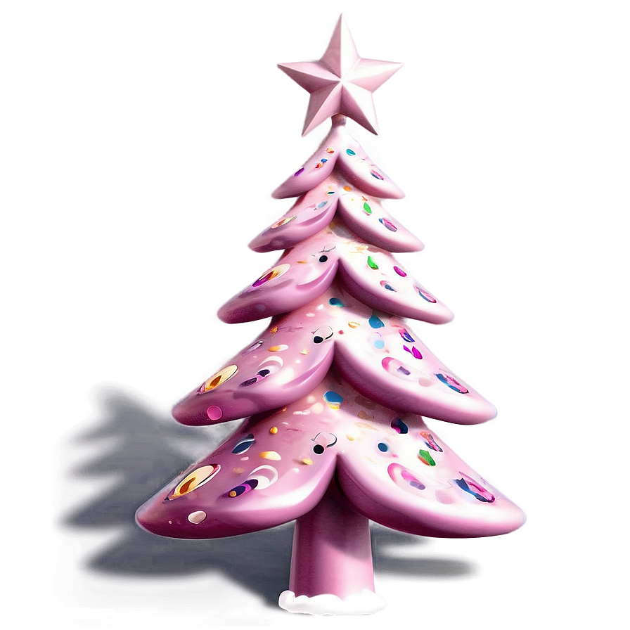 Baby Pink Christmas Tree Png Tba80 PNG image