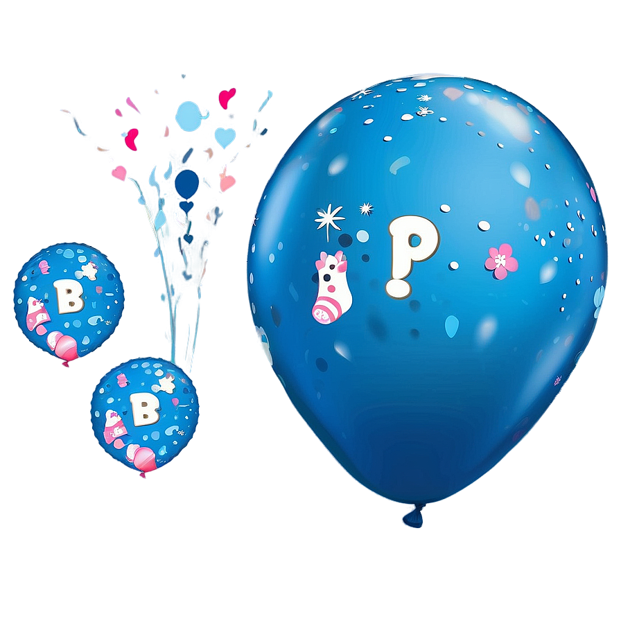 Baby Shower Balloons Clipart Png 06122024 PNG image