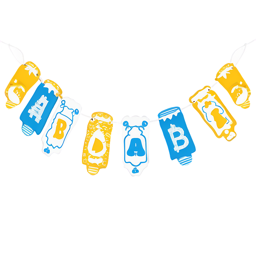 Baby Shower Banner Printable Png Nmw PNG image