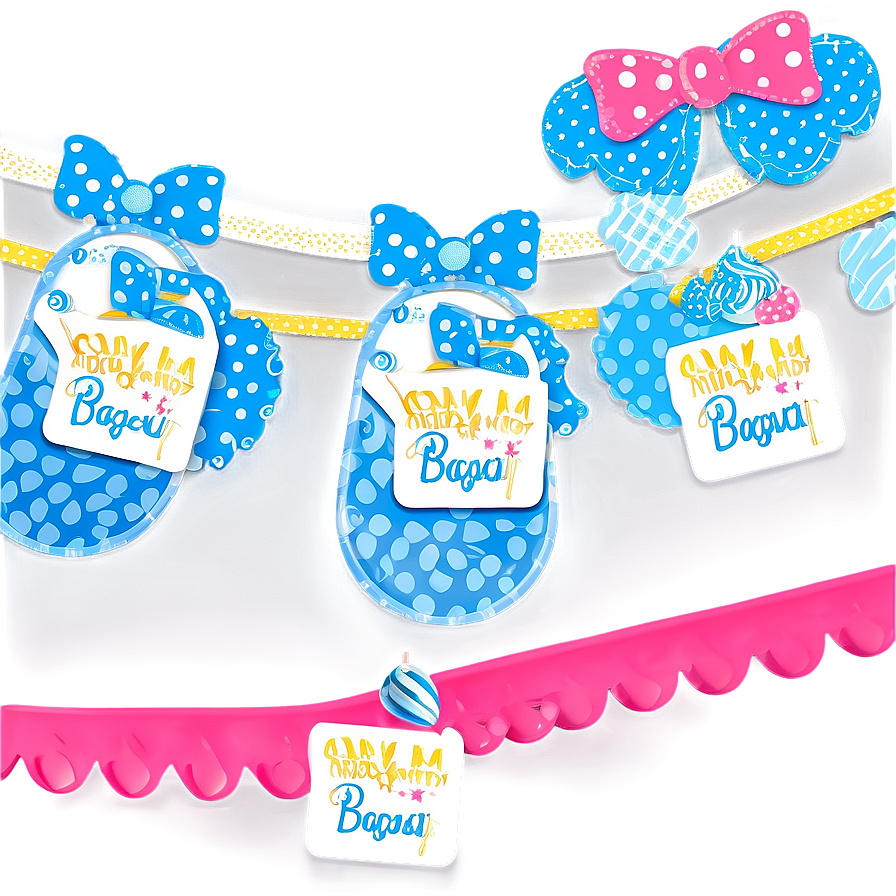 Baby Shower Girl Decorations Png Bxj PNG image