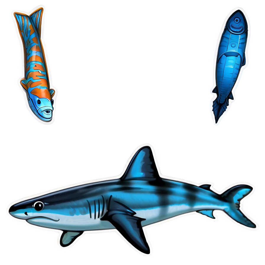 Baby Tiger Shark Cute Png 92 PNG image