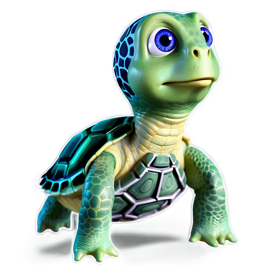 Baby Turtle First Steps Png Vhs PNG image