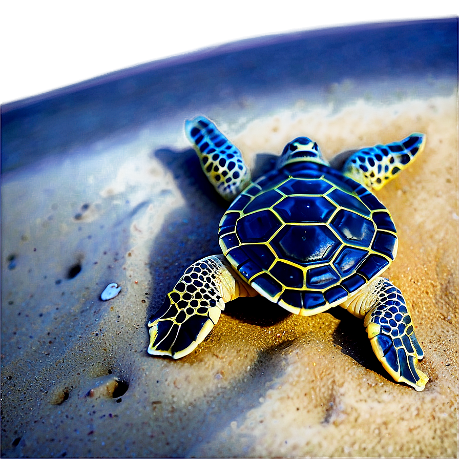 Baby Turtle In Sand Png 7 PNG image