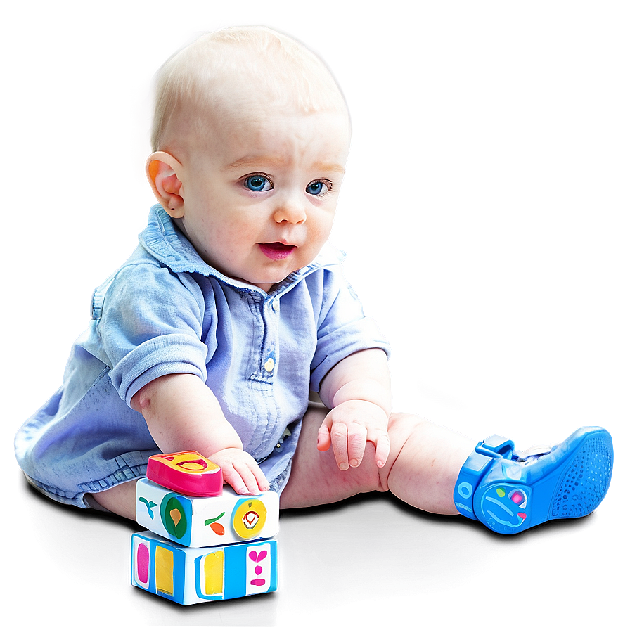 Baby With Blocks Png 15 PNG image