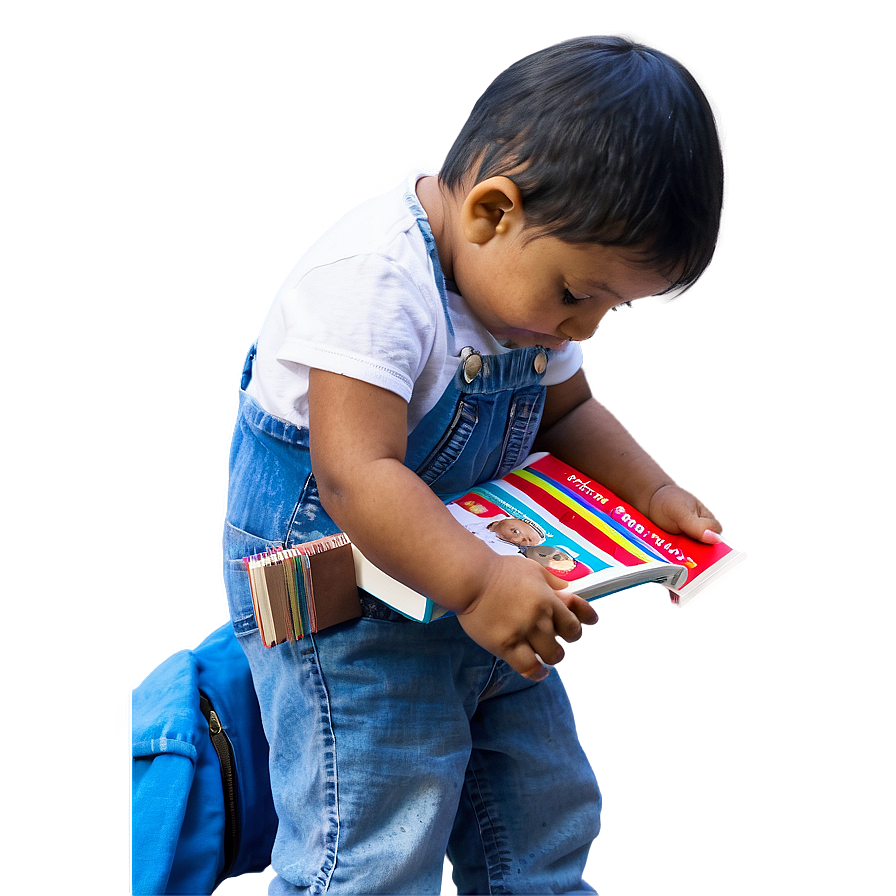 Baby With Book Png 99 PNG image