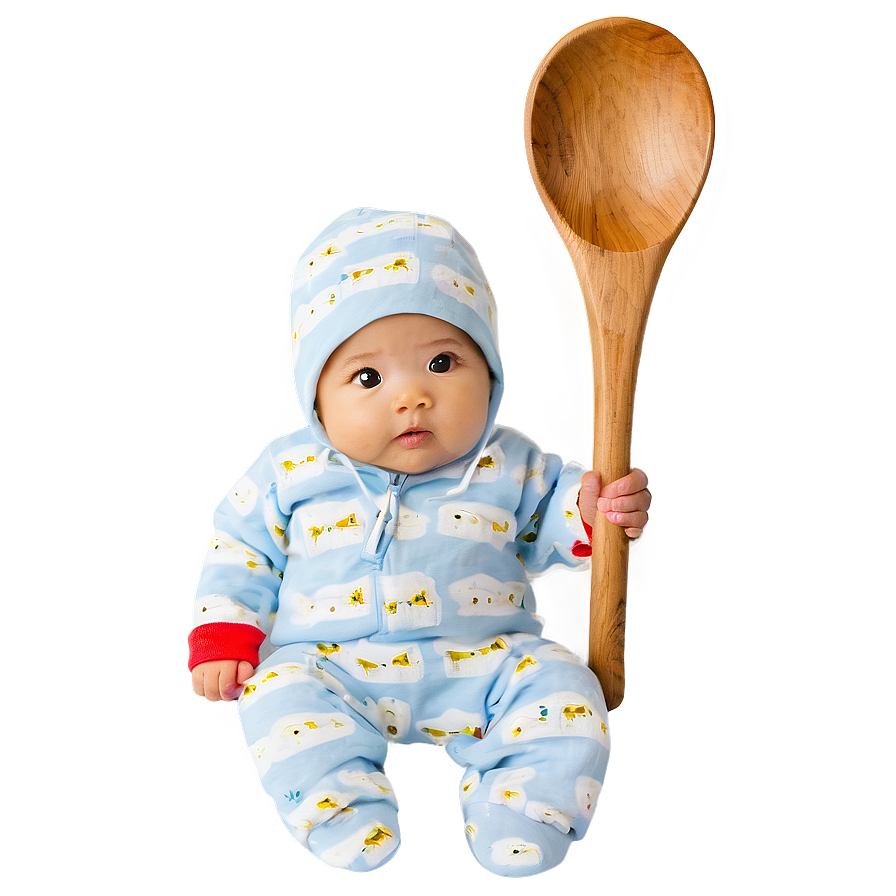 Baby With Spoon Png 35 PNG image