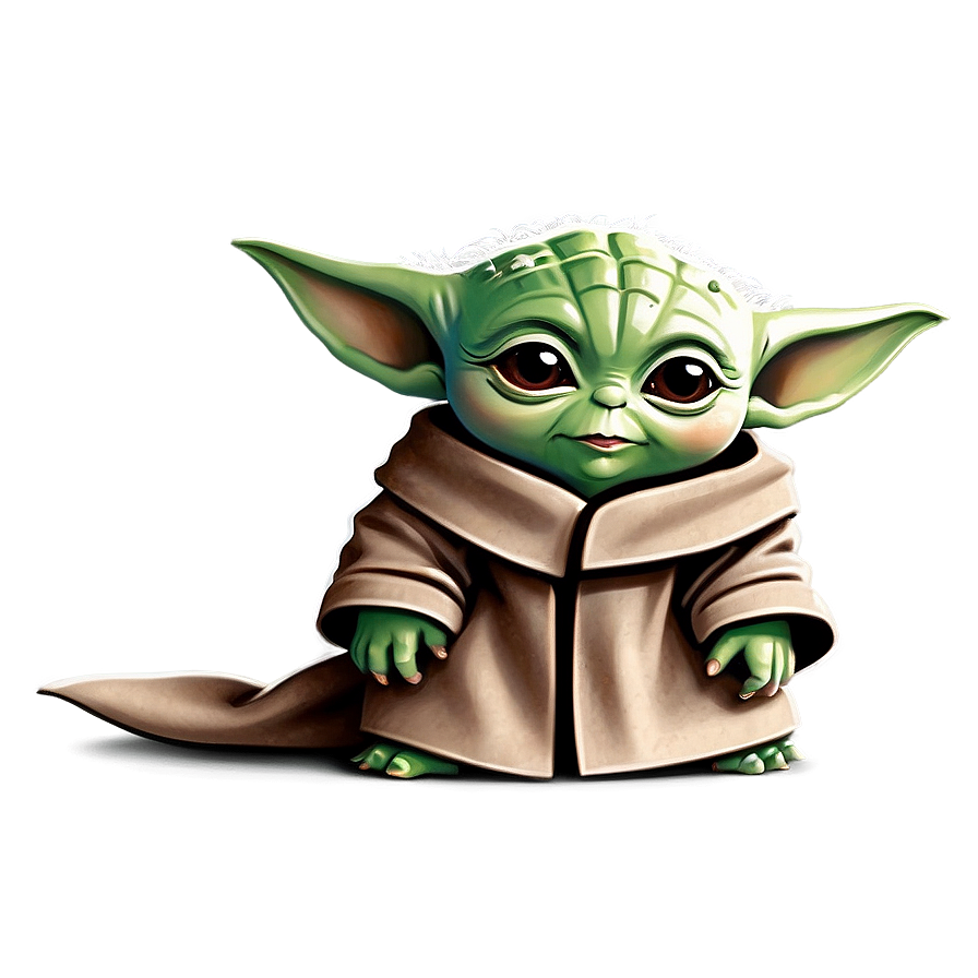 Baby Yoda Cartoon Drawing Tutorial Png Jld PNG image