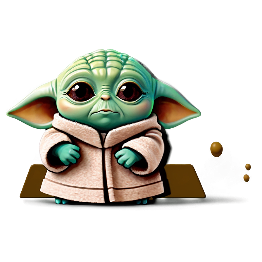 Baby Yoda Cartoon Emoji Png Scl PNG image