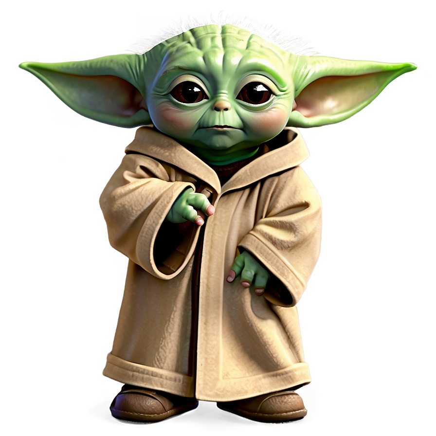 Baby Yoda Cartoon For Kids Png Uaf61 PNG image