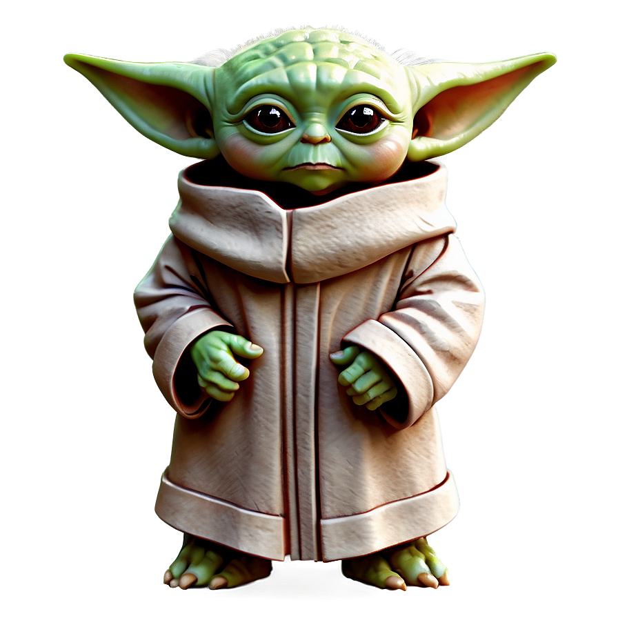 Baby Yoda Cartoon Outline Png 28 PNG image