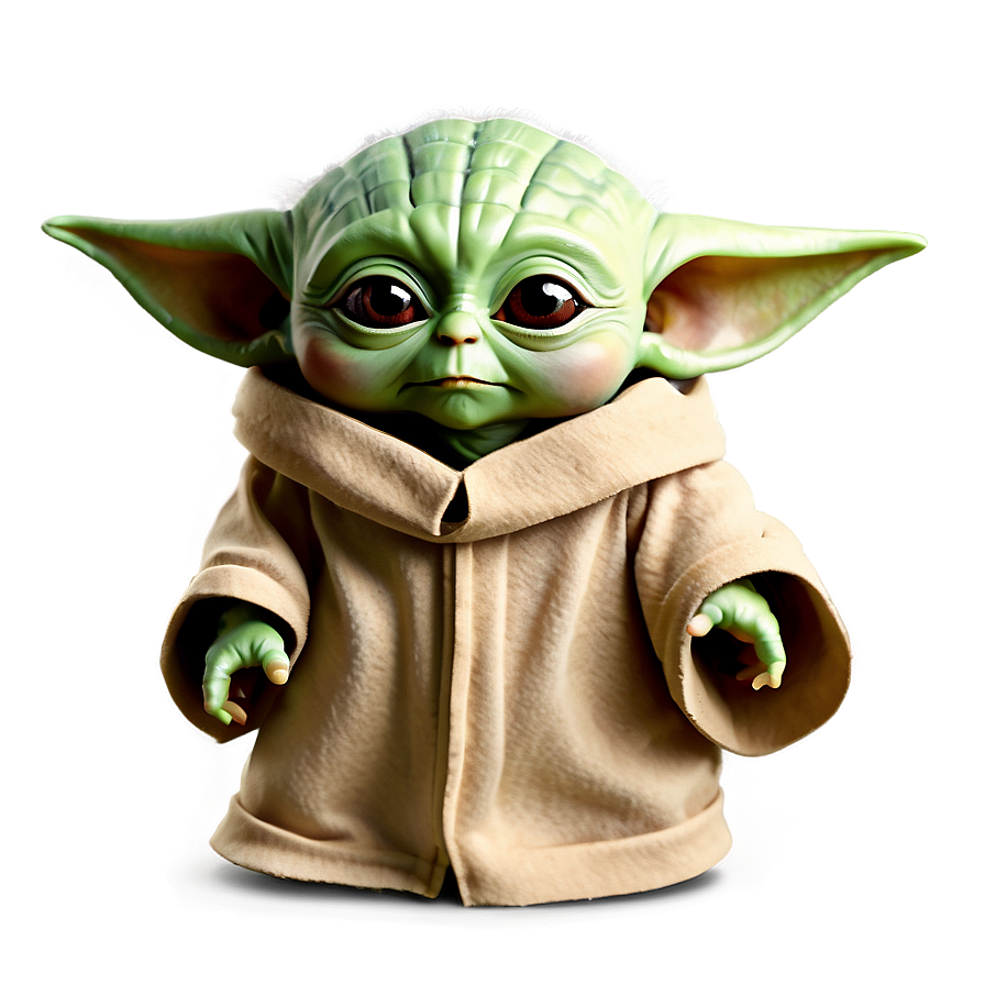 Baby Yoda Cartoon Outline Png 30 PNG image