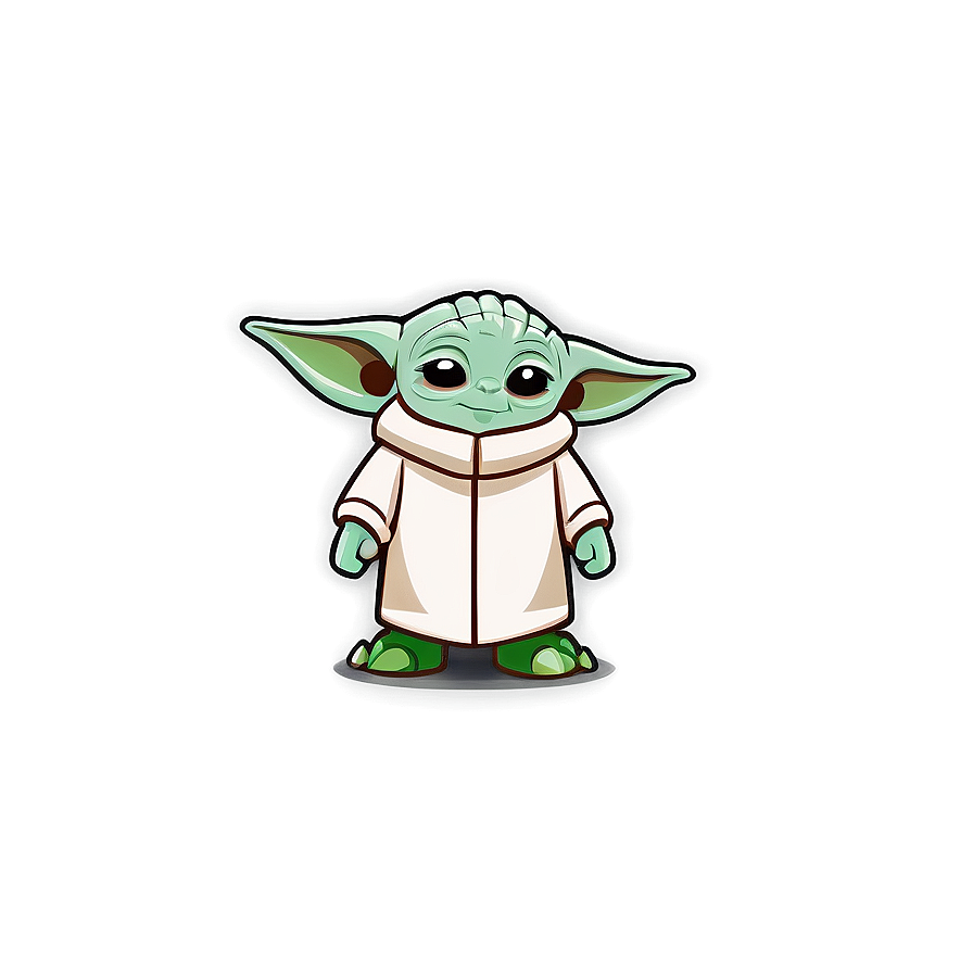 Baby Yoda Cartoon Space Background Png 38 PNG image