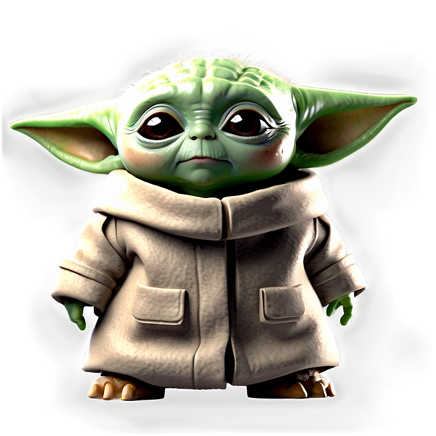 Baby Yoda Green Background Png 44 PNG image