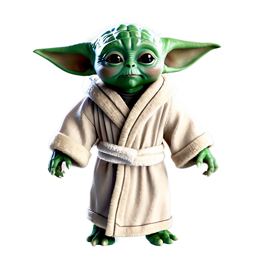 Baby Yoda In Robe Png Xke52 PNG image
