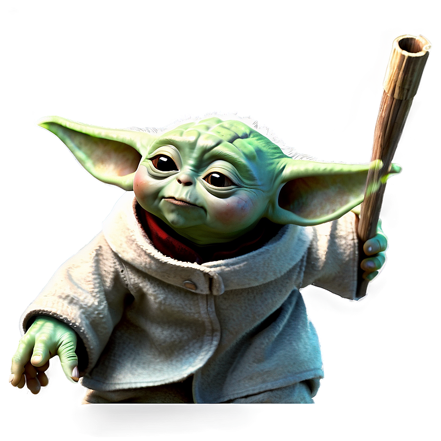 Baby Yoda Space Background Png 05062024 PNG image