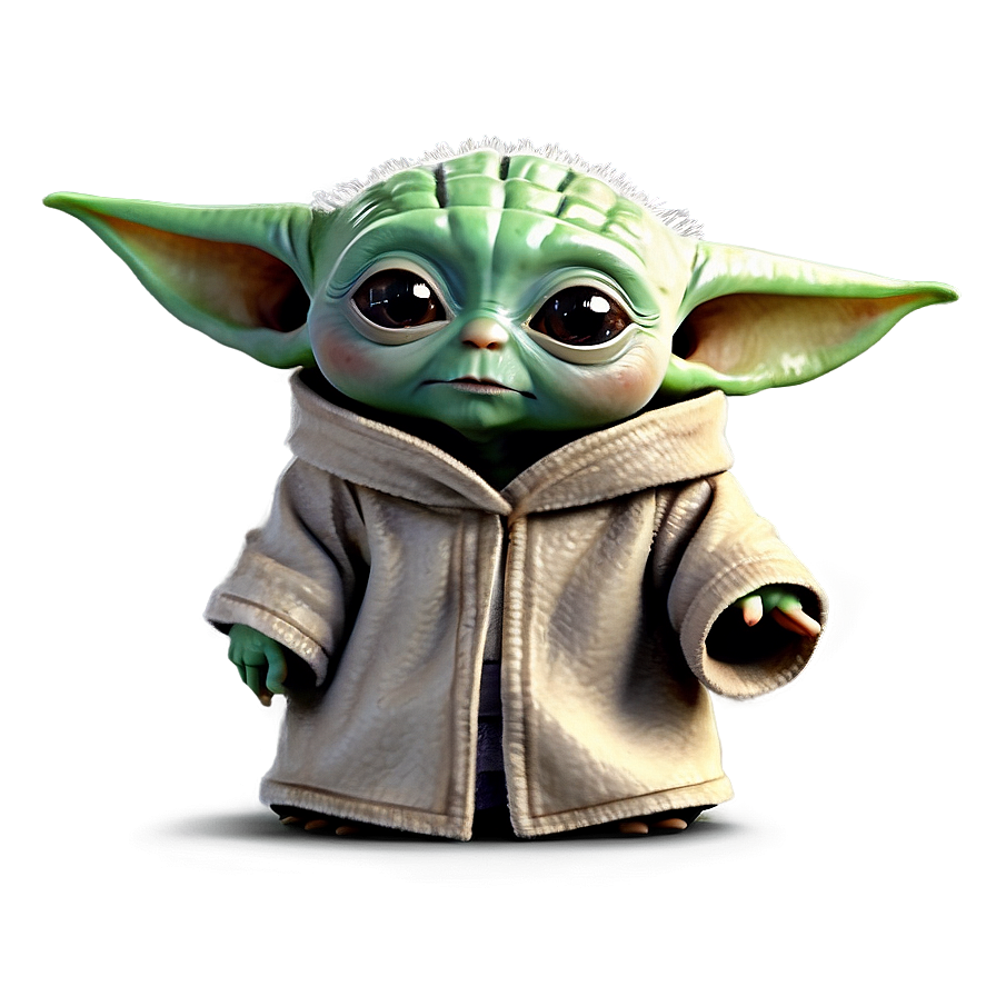 Baby Yoda Star Wars Cartoon Png Hdt PNG image