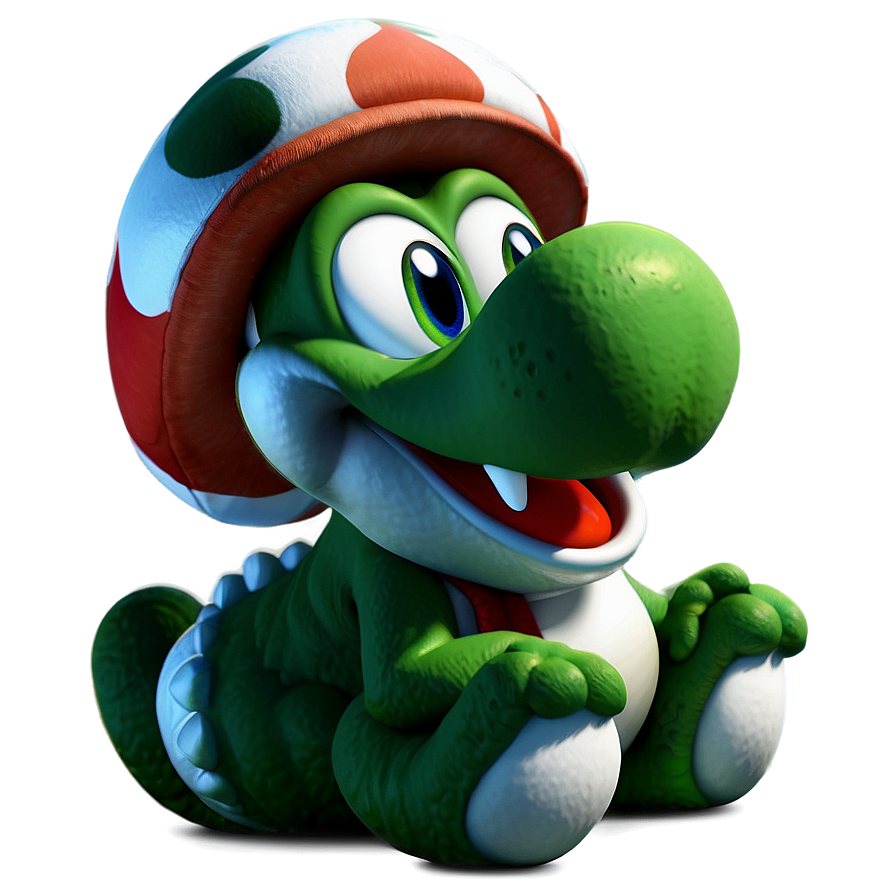 Baby Yoshi Cartoon Png 05232024 PNG image