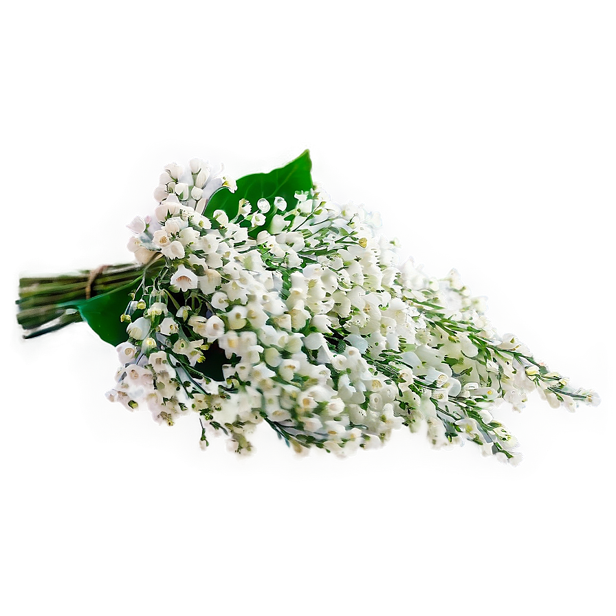 Babys Breath Cascading Bouquet Elegance Png 1 PNG image