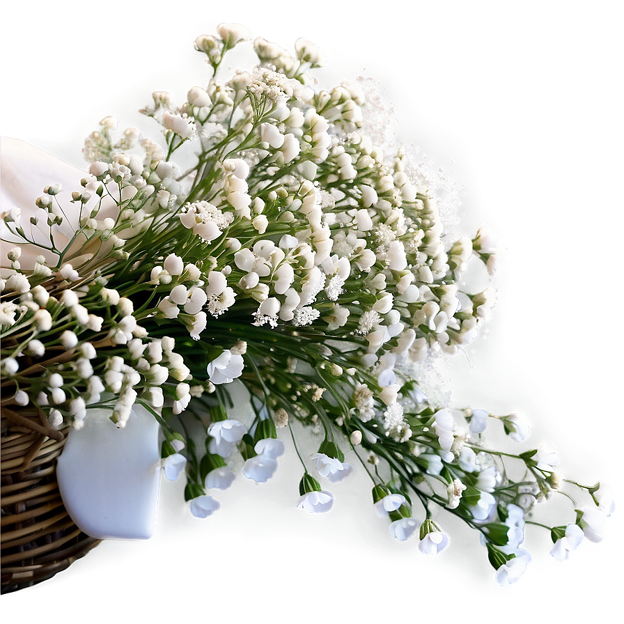 Babys Breath Wedding Decor Png 06132024 PNG image