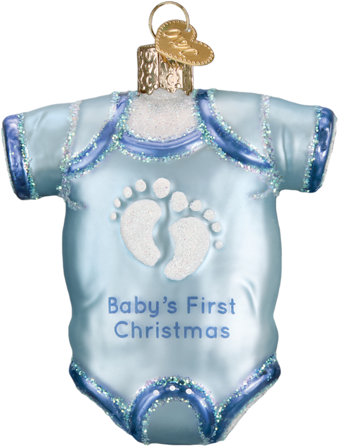 Babys First Christmas Ornament PNG image