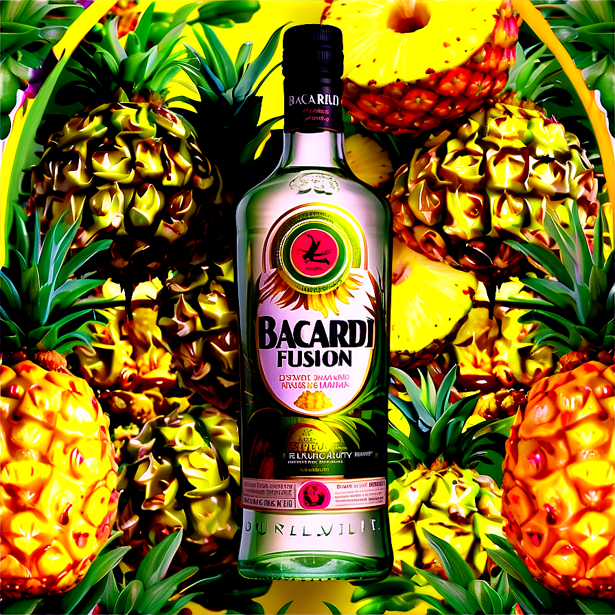 Bacardi Pineapple Fusion Png 06282024 PNG image