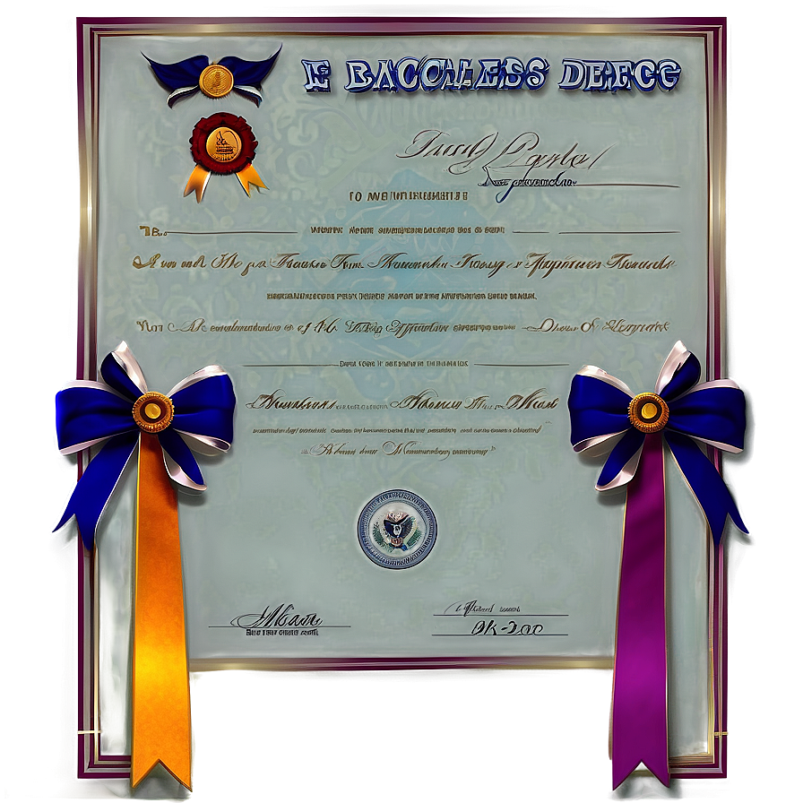 Bachelor’s Degree Diploma Png 05252024 PNG image