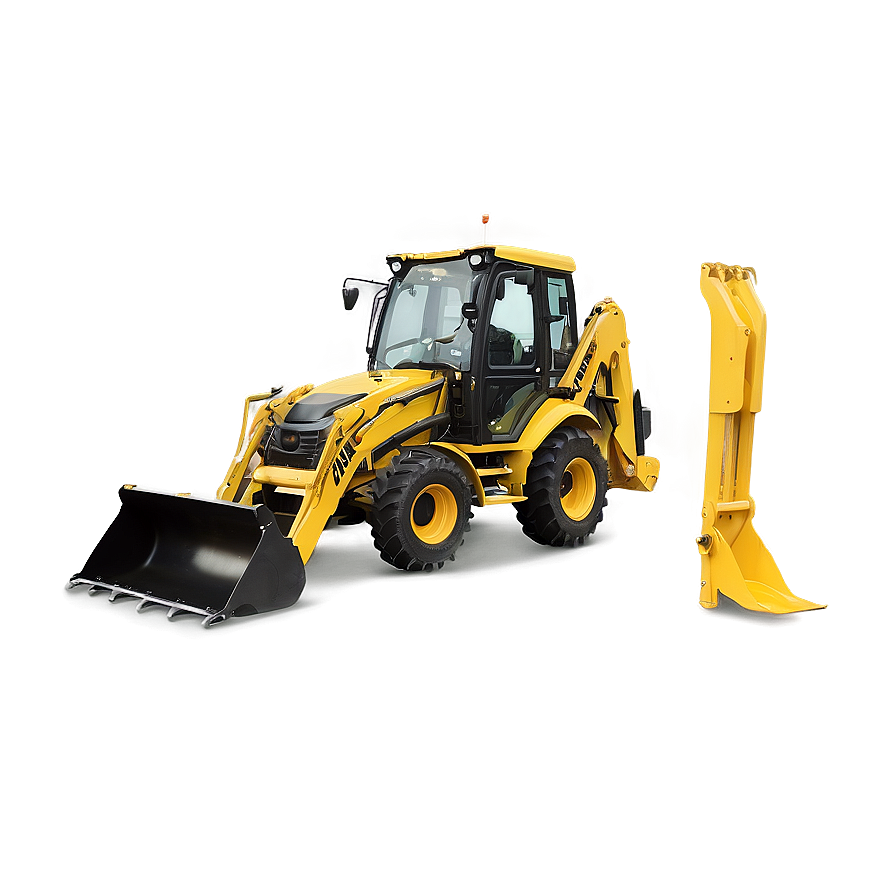 Backhoe Loader In Action Png Vos9 PNG image