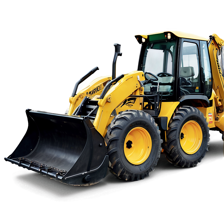 Backhoe With Operator Cabin Png Phk PNG image