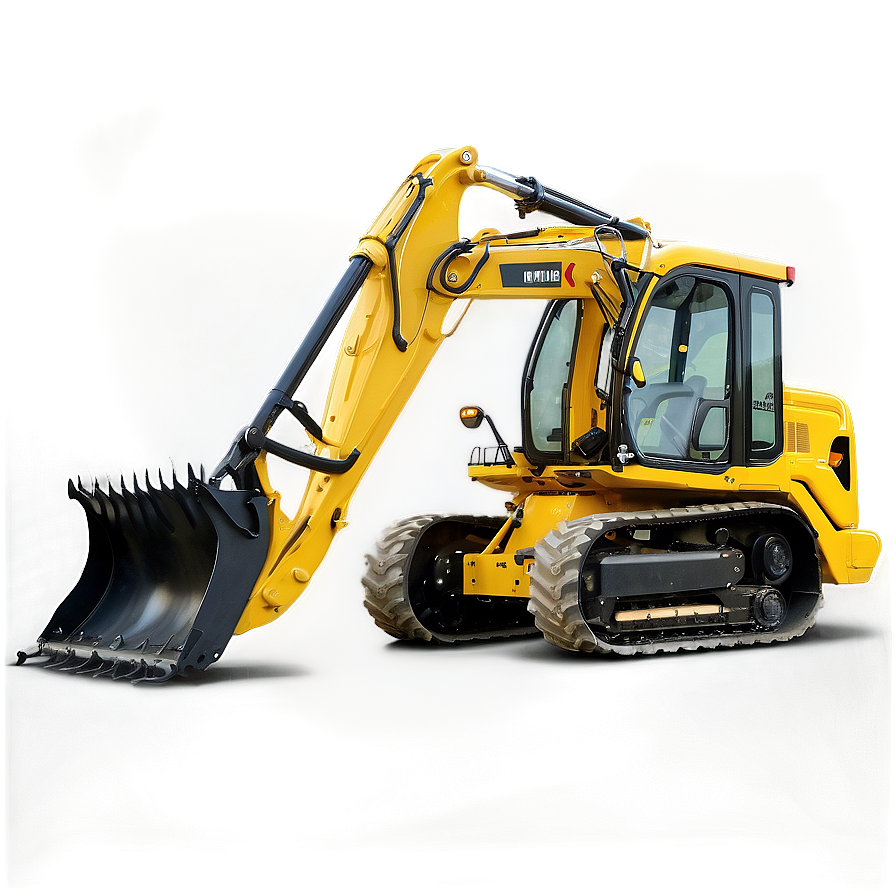 Backhoe With Operator Cabin Png Sqa PNG image