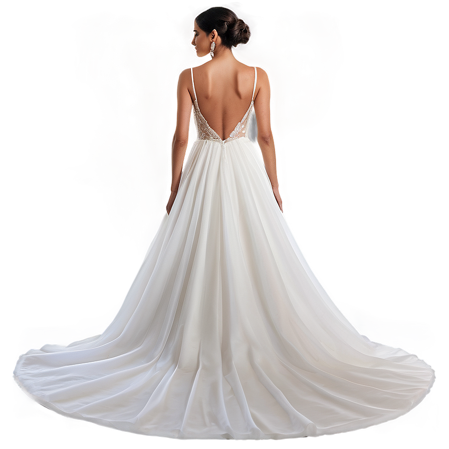 Backless Wedding Gowns Png 06262024 PNG image