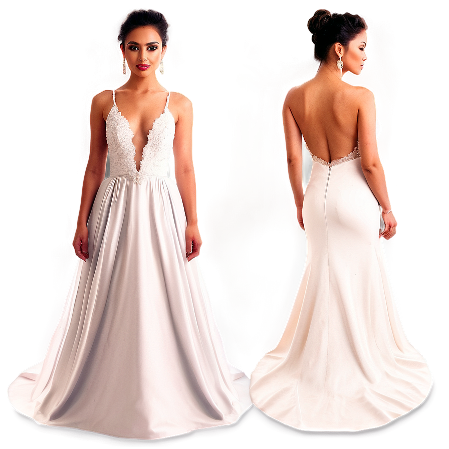 Backless Wedding Gowns Png 94 PNG image