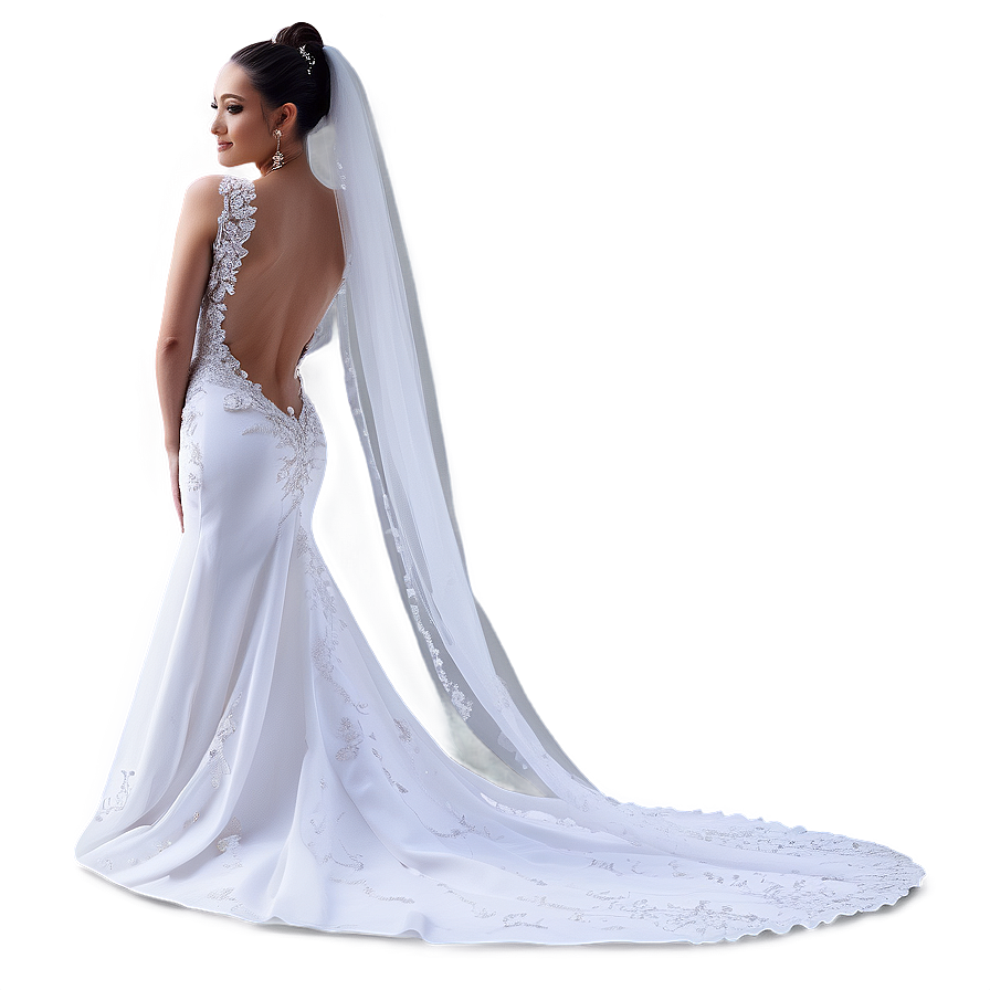 Backless Wedding Gowns Png Fqv PNG image