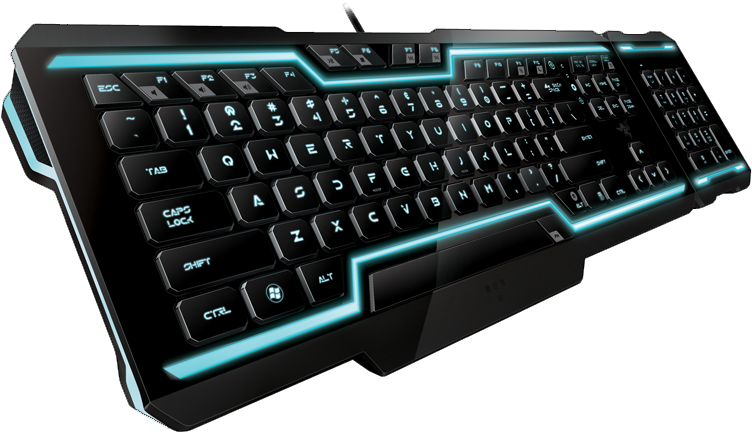 Backlit Gaming Keyboard Isolated PNG image