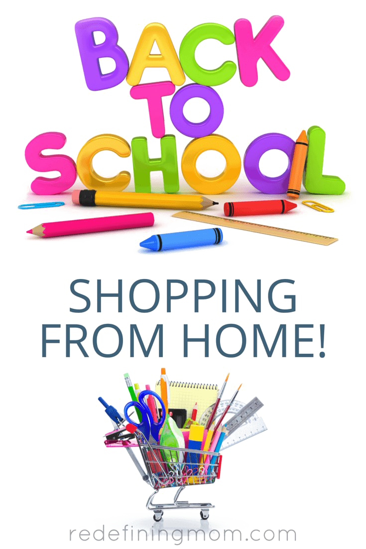 Backto School Online Shopping Cart PNG image