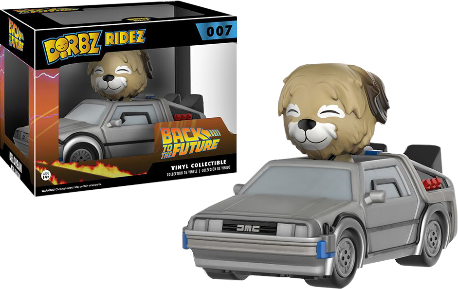 Backtothe Future Dorbz Ridez Delorean Toy PNG image