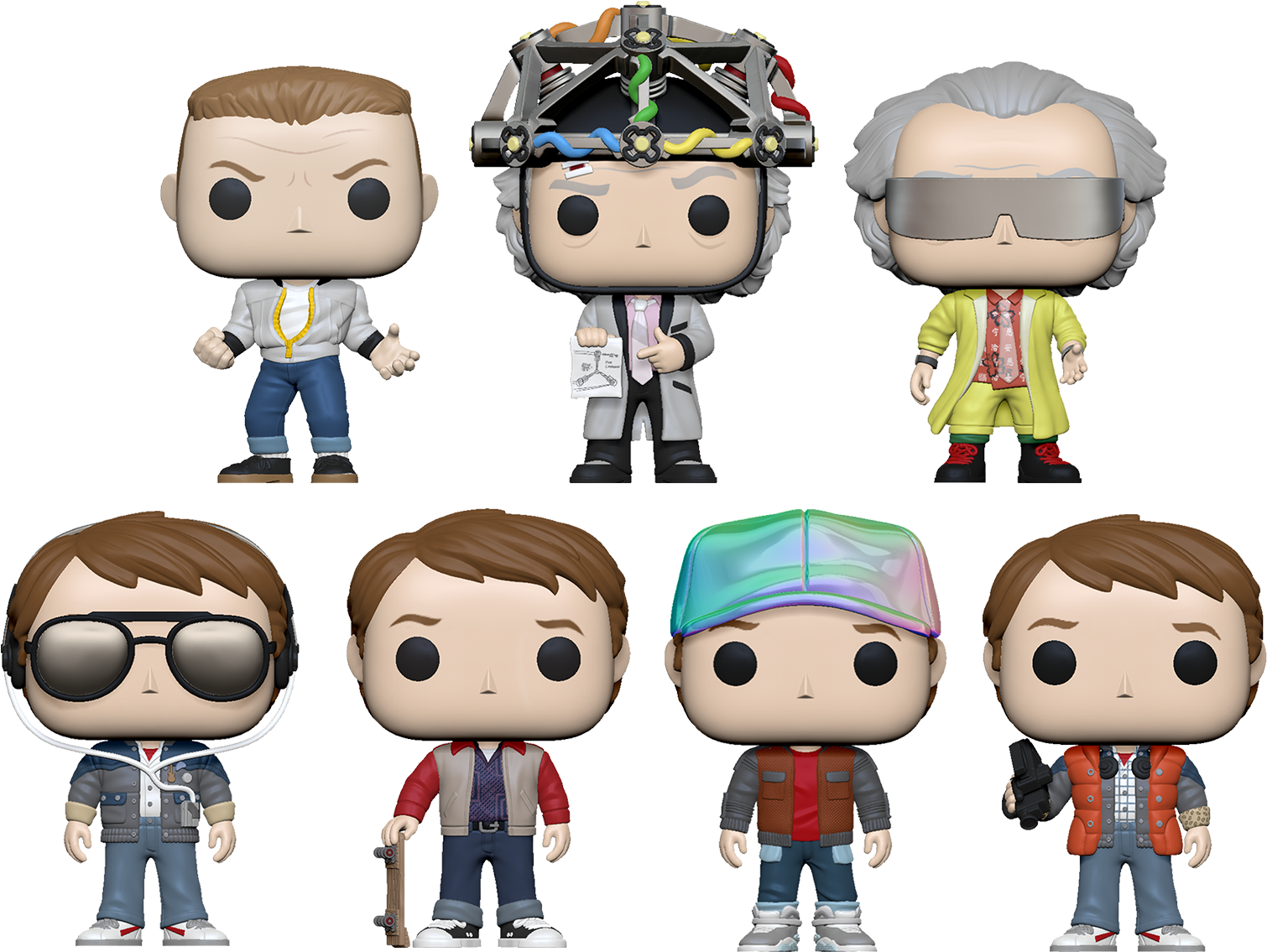 Backtothe Future Funko Pop Collection PNG image