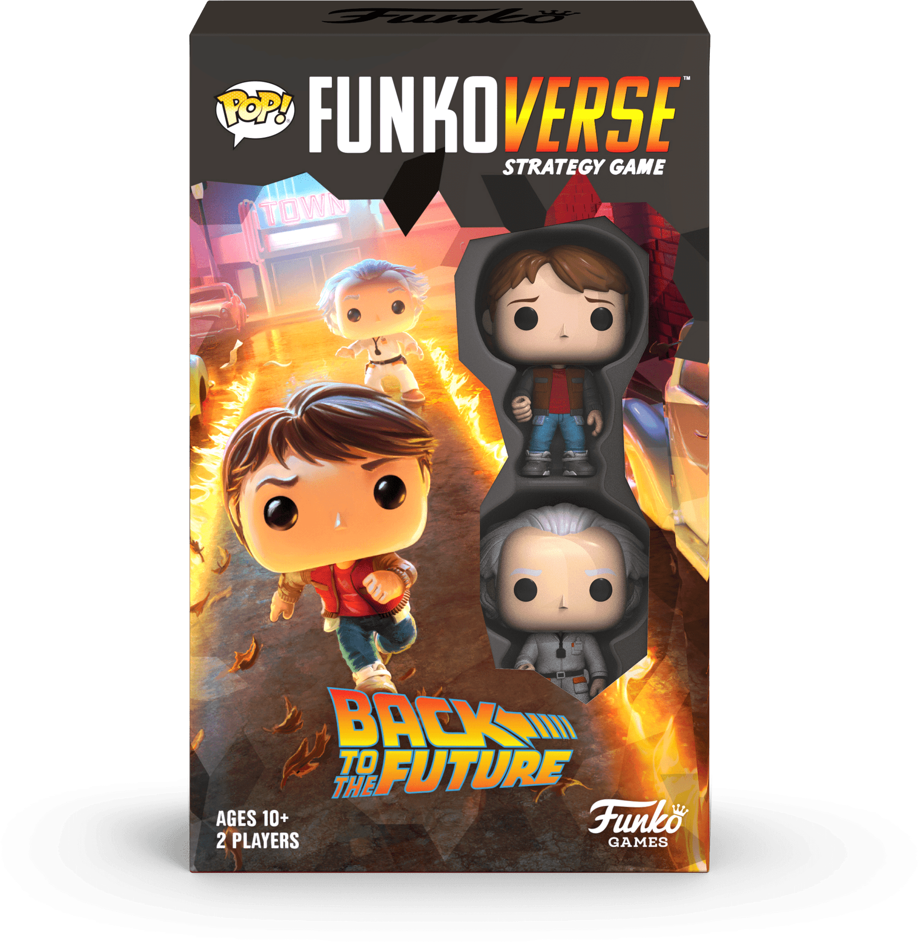 Backtothe Future Funkoverse Strategy Game Box PNG image