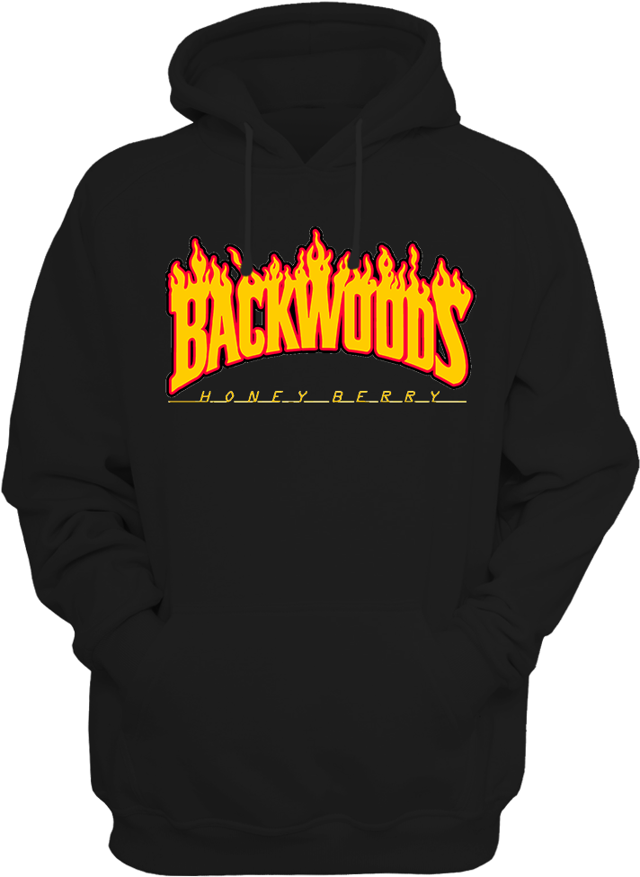 Backwoods Honey Berry Flame Hoodie PNG image