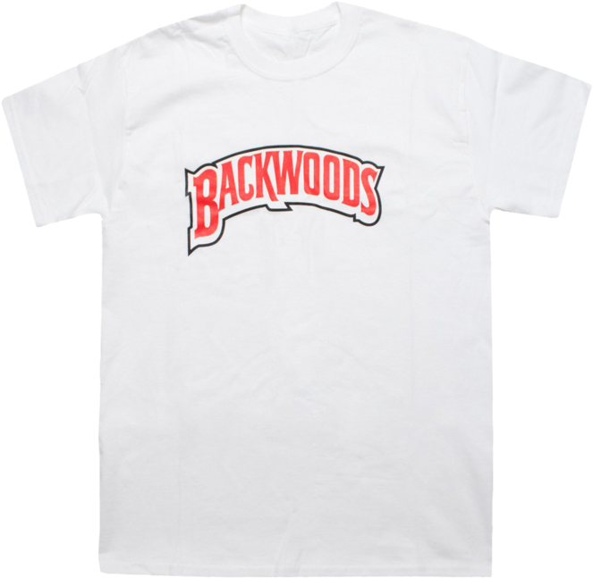 Backwoods Logo White T Shirt PNG image