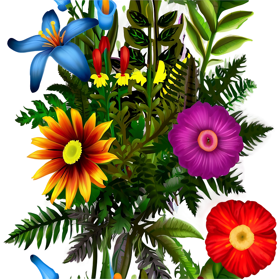 Backyard Floral Arrangements Png 86 PNG image