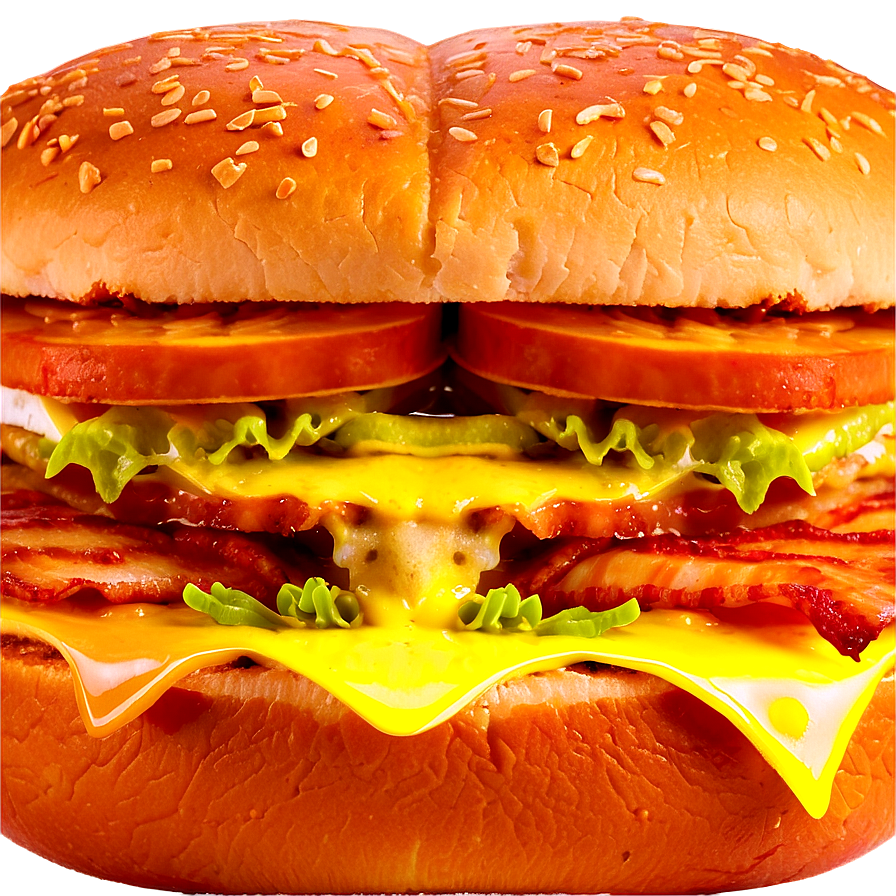 Bacon Cheeseburger Png Cum PNG image