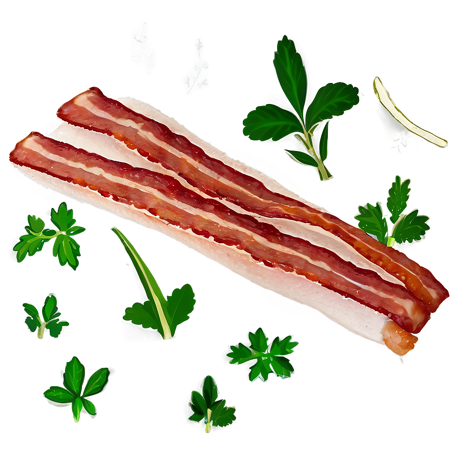 Bacon With Herbs Png Moe PNG image