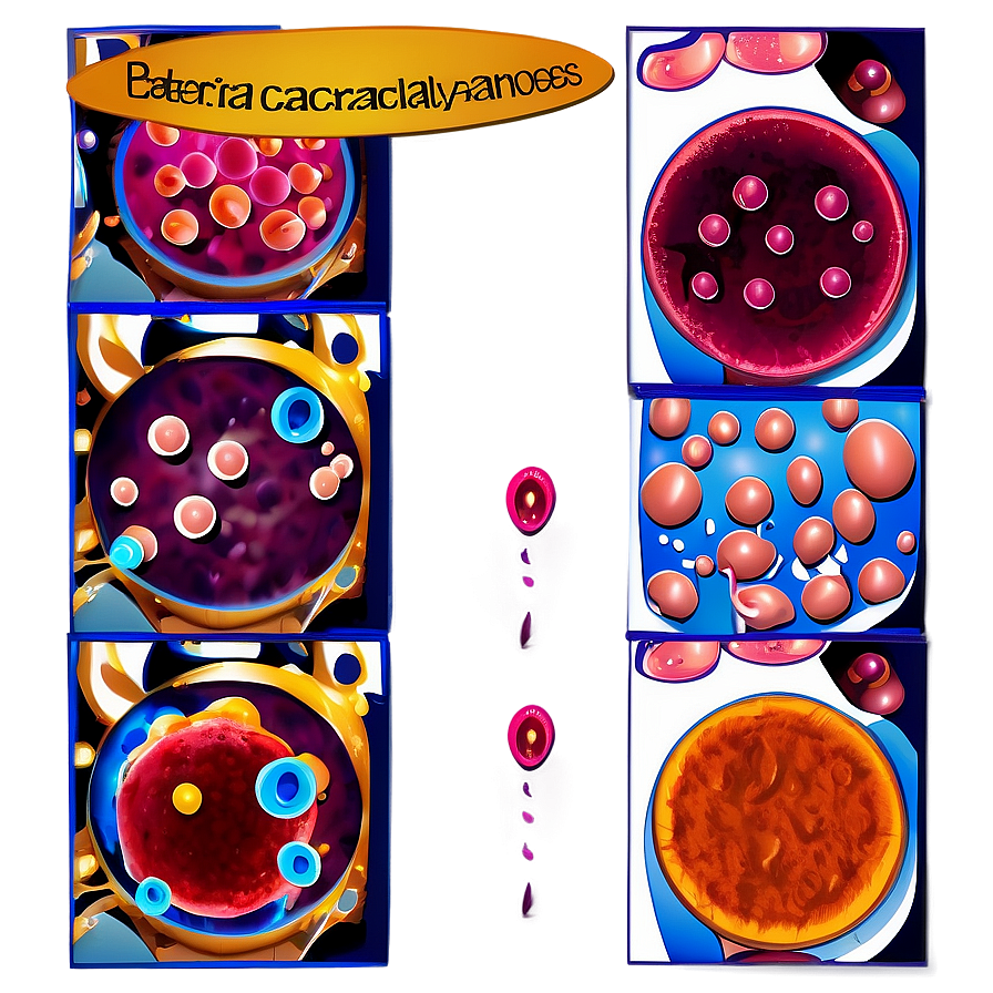 Bacterial Cells Graphic Png 06122024 PNG image