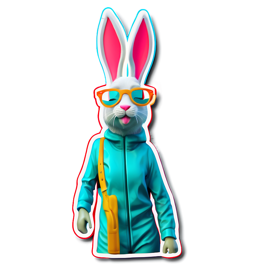 Bad Bunny Exclusive Stickers Png 06272024 PNG image